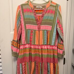 Devotion Twins Ella Short Neon Multicolor Dress XS